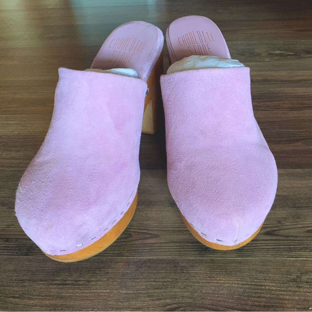 Charlotte Stone Marlo Clogs In Lilac size 7 Like New